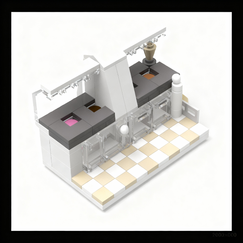 104pcs MOC City Ice Cream Coun - Art Craft Ice Cream 评论和价格