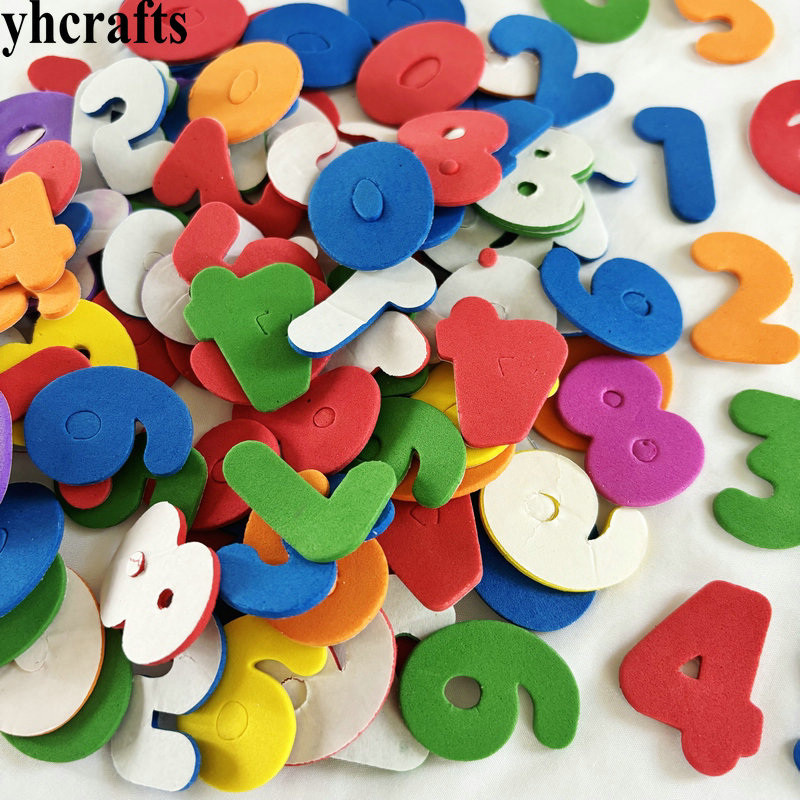 150PCS Mixed color 0-9 number  - Art And Craft Letter Z 评论和价格