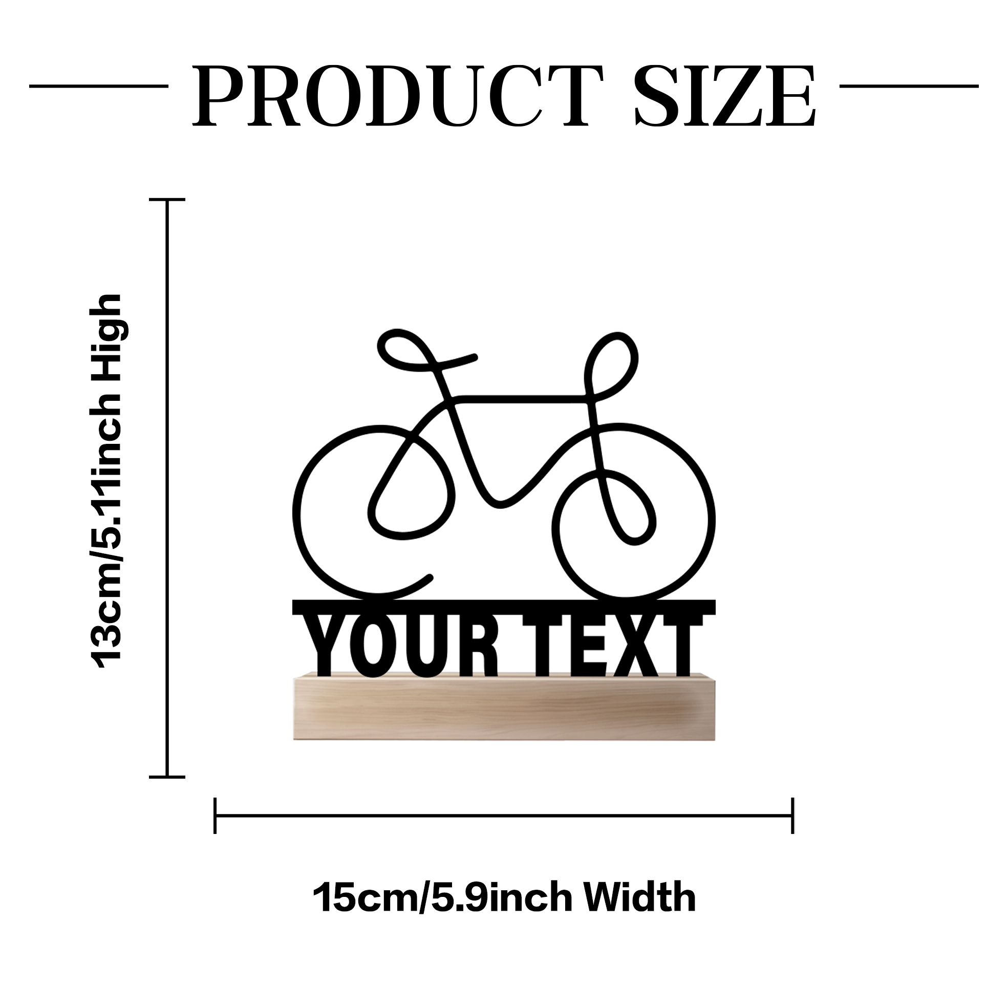 1pc Simple bicycle bike Custom - Art Craft Names 评论和价格