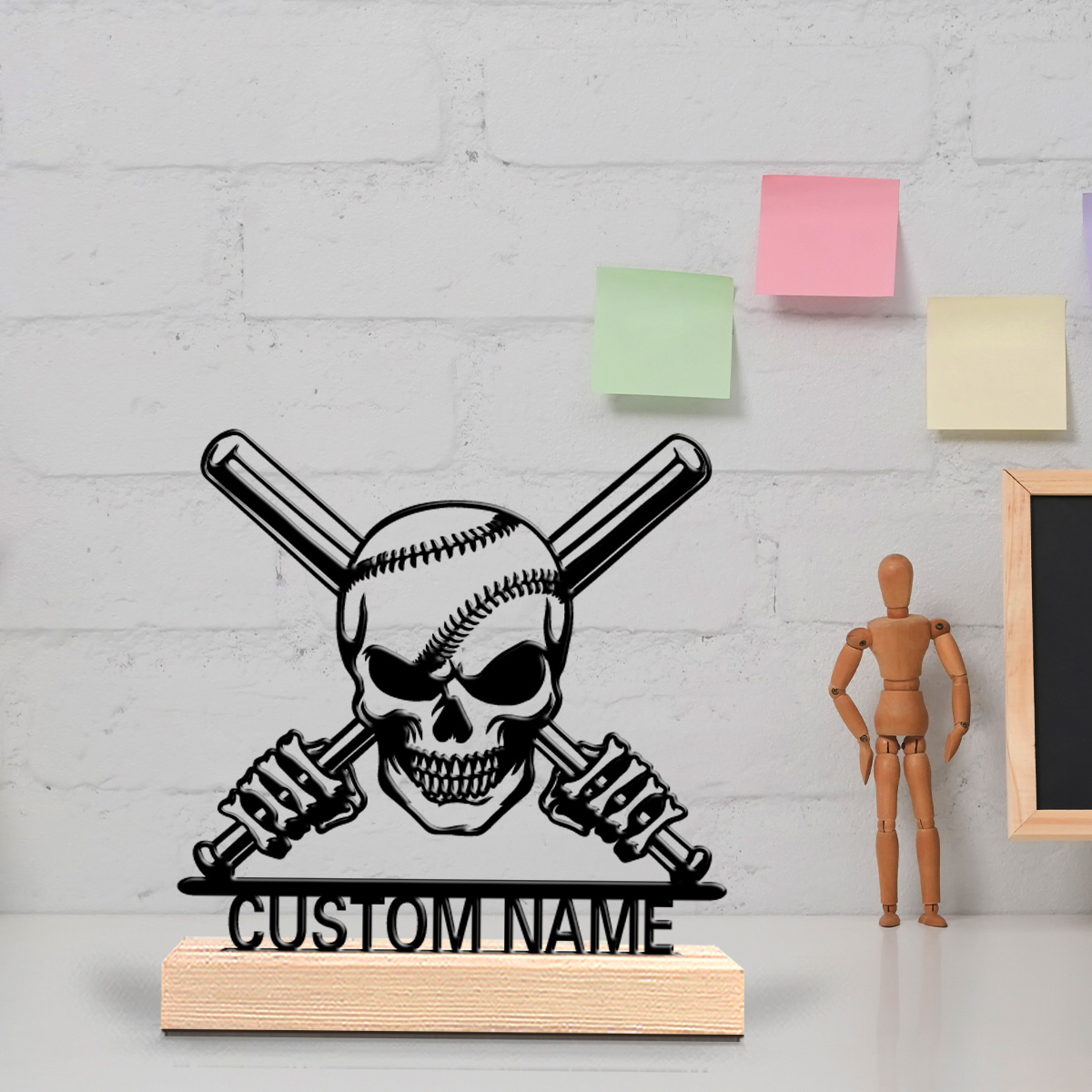 1pc Abstract Skeleton Baseball - Art Craft Names 评论和价格