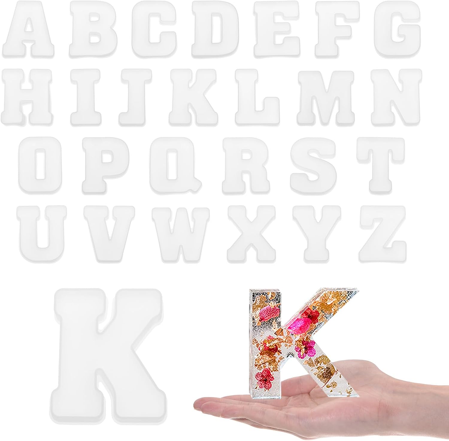 26pcs Large Letter Resin Moldi - Art And Craft Letter Z 评论和价格