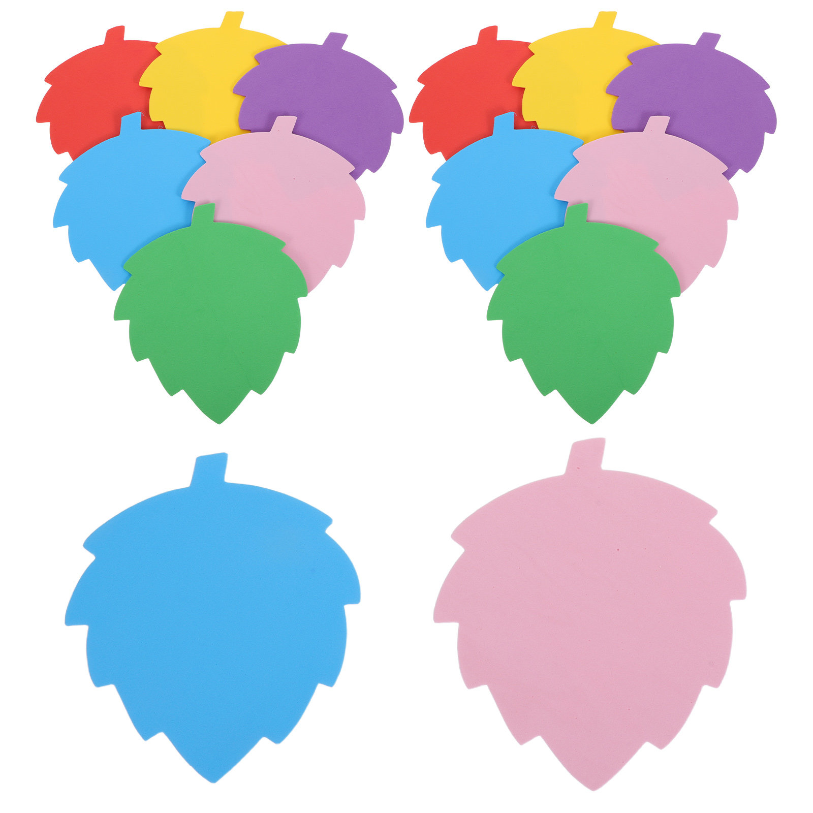 72Pcs Colorful Foam Leaf Shape - Art Craft Board 评论和价格