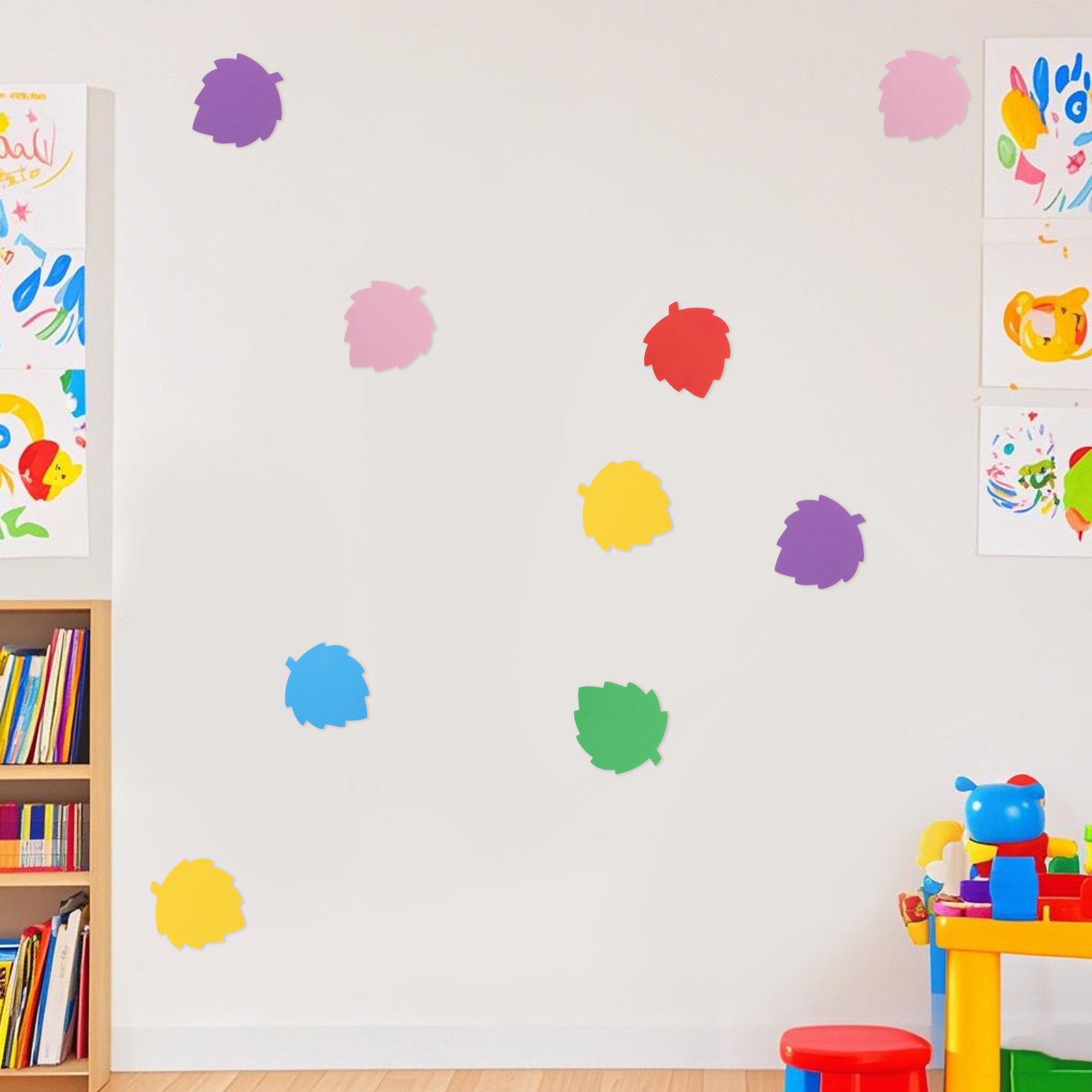 72Pcs Colorful Foam Leaf Shape - Art Craft Board 评论和价格