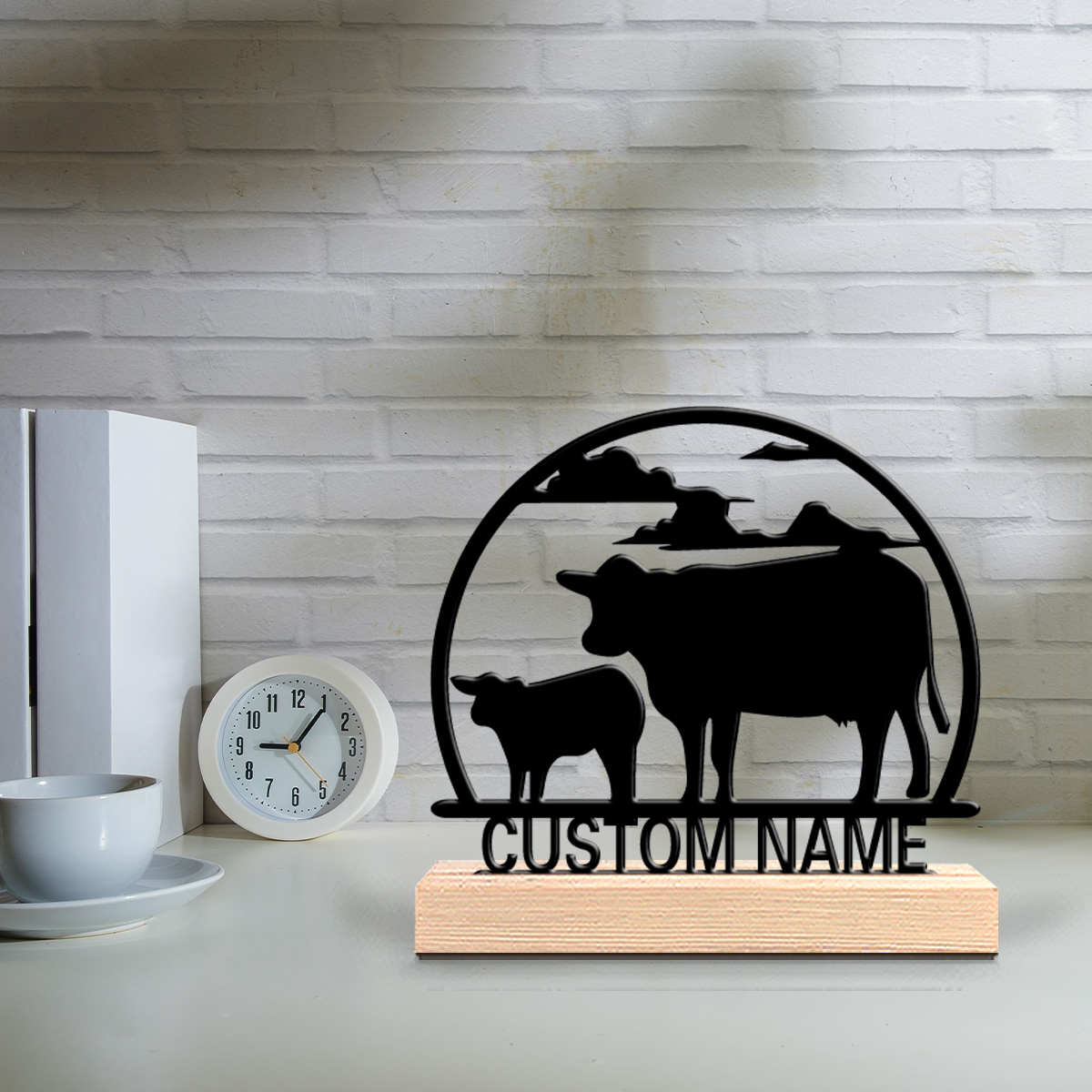 1pc Fashion Cow Customizable N - Art Craft Names 评论和价格
