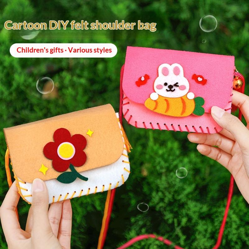 Cute Felt Felt Bag Making Kit  - Art Craft For Kindergarten 评论和价格
