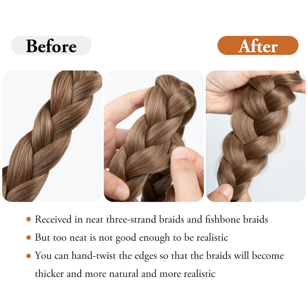 Adjustable Braided Hair Headba - Art And Craft Hair 评论和价格