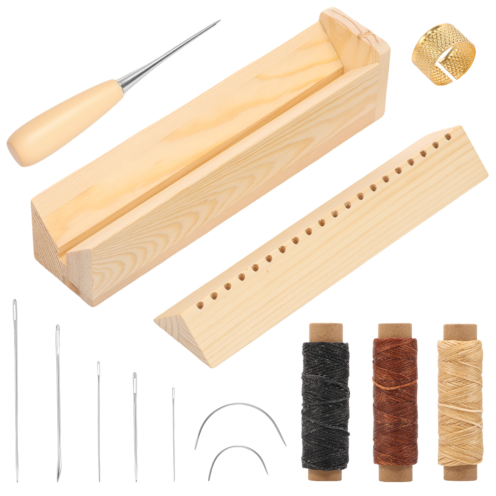 Wood Bookbinding Punching Crad - Bookbinding Supply Kit 评论和价格