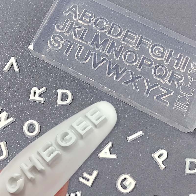 3D Letter Nail Art Silicone Mo - Art And Craft Letter Z 评论和价格