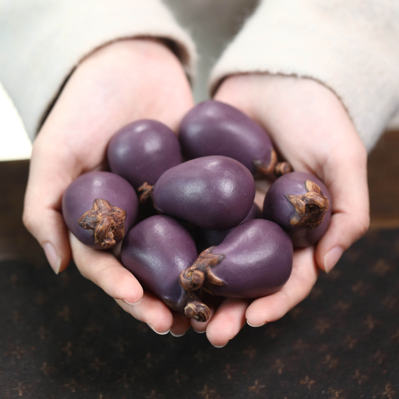 Purple Sand Eggplant Tea Pet H - Art Craft Vegetables 评论和价格