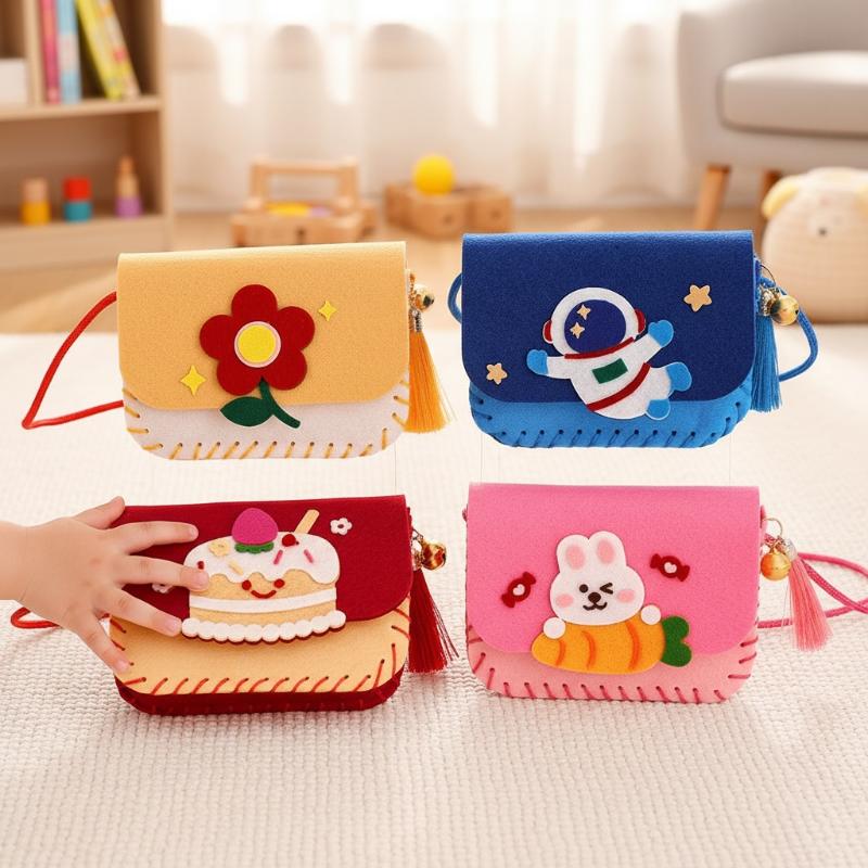 Children Felt Bag Making Kit D - Art Craft For Kindergarten 评论和价格