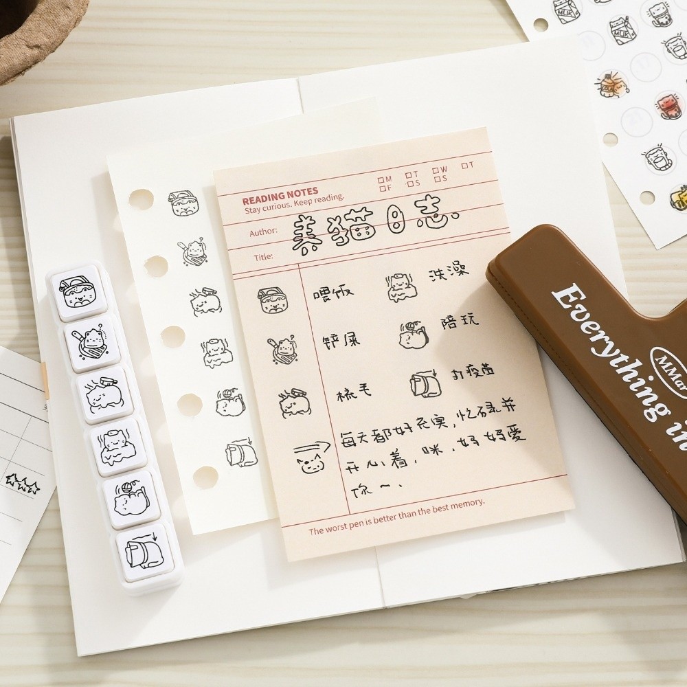 6pcs Cute Design Cat Emotion S - Art Craft Board 评论和价格