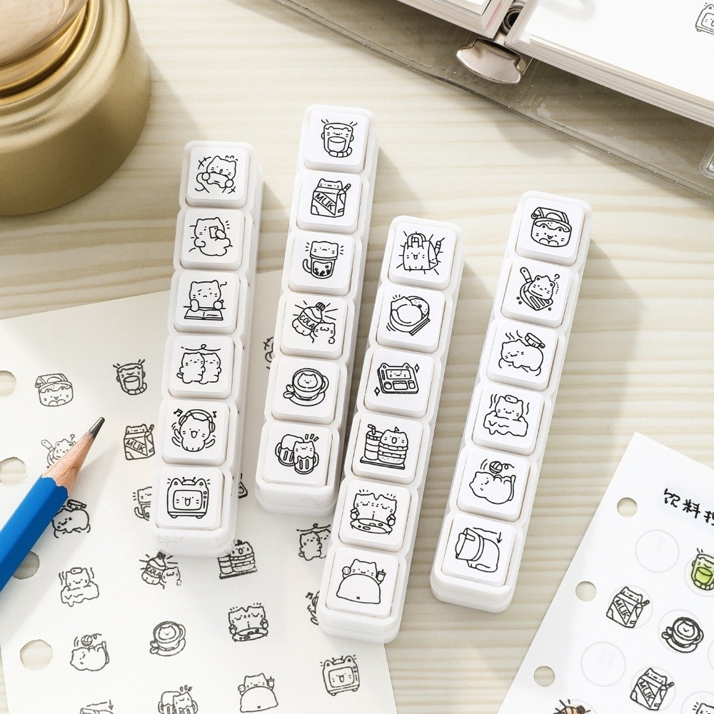 6pcs Cute Design Cat Emotion S - Art Craft Board 评论和价格