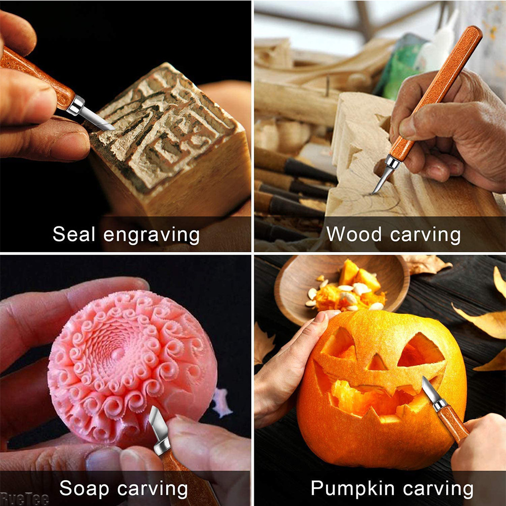 12Pcs SK2 Woodworking Carving  - Art Craft Knife 评论和价格