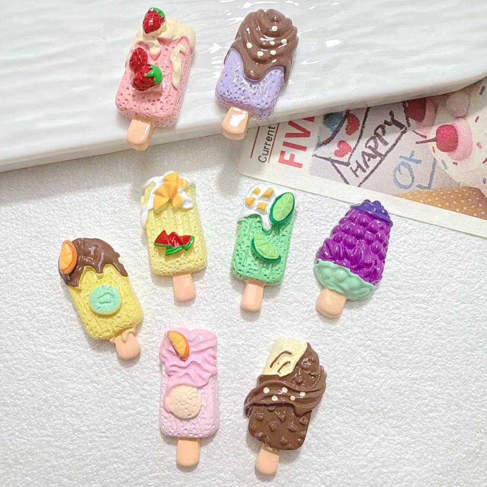 10/100pcs Cute Miniatures Doll - Art Craft Ice Cream 评论和价格
