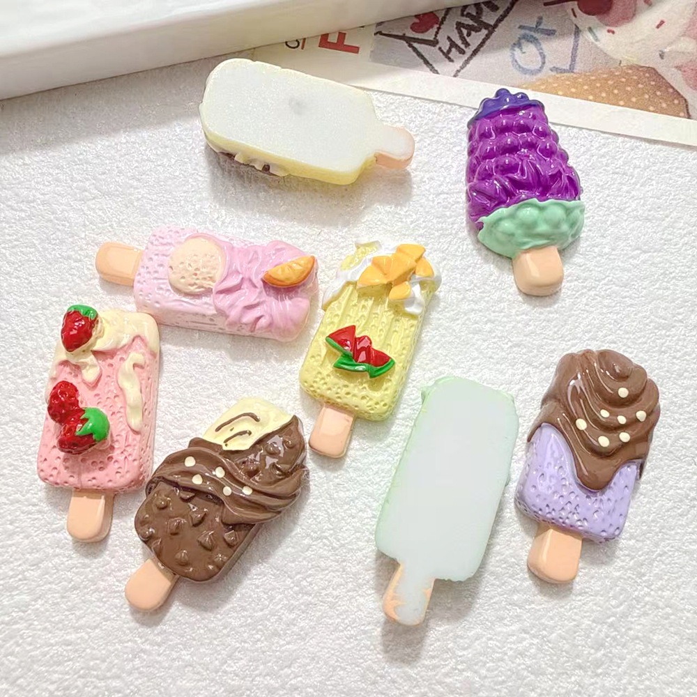 10/100pcs Cute Miniatures Doll - Art Craft Ice Cream 评论和价格