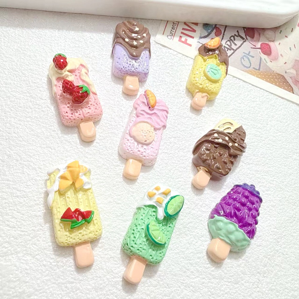 10/100pcs Cute Miniatures Doll - Art Craft Ice Cream 评论和价格