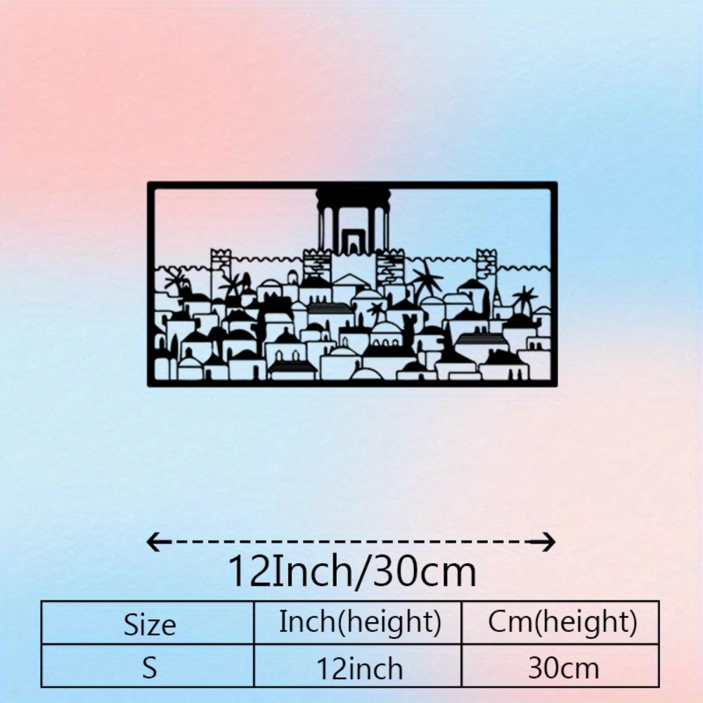 CIFBUY Metal Wall Art Jerusale - Art & Craft Activities For Toddlers 评论和价格