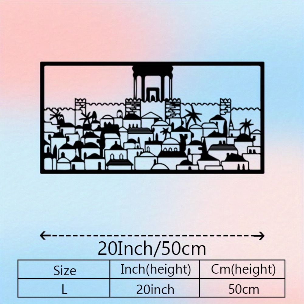 CIFBUY Metal Wall Art Jerusale - Art & Craft Activities For Toddlers 评论和价格
