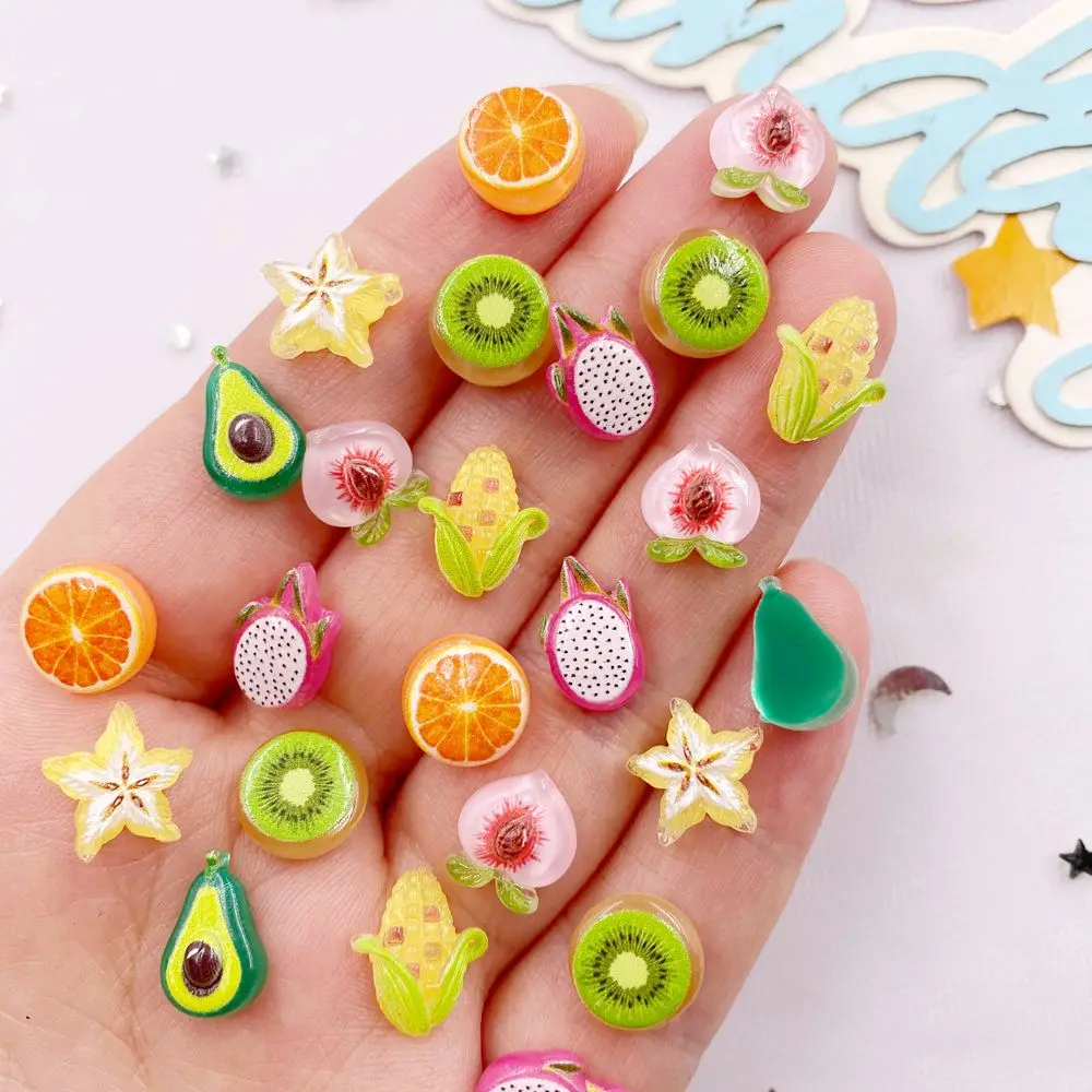50PCS Resin Cute Mini Colorful - Art Craft Vegetables 评论和价格