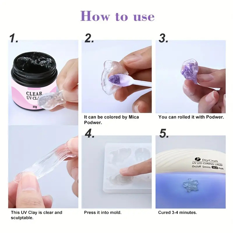 UV Clay Clear Polymer Resin fo - Art Craft Clay 评论和价格